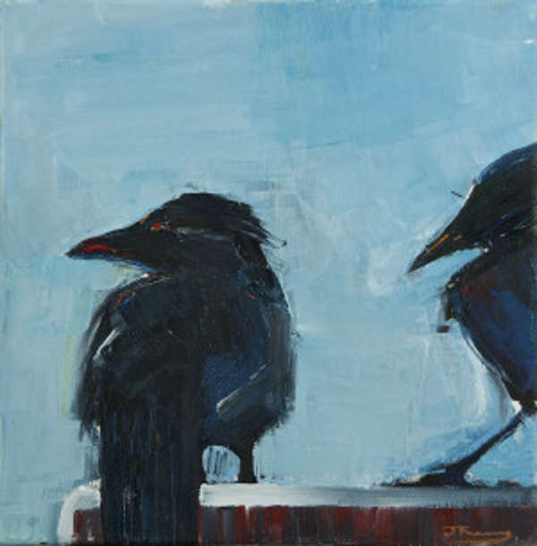 James Kenny (20th/ 21st Century) Crow II Oil on ca..., Fine Irish Art at Adams Auctioneers