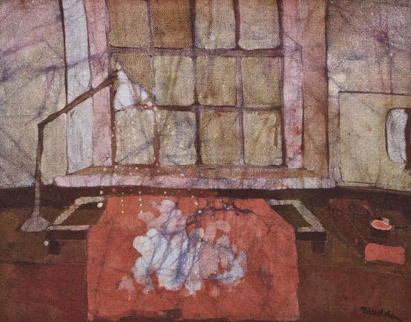 Bernadette Madden The Workbench Batik, 35 x 45cm S..., Fine Irish Art at Adams Auctioneers