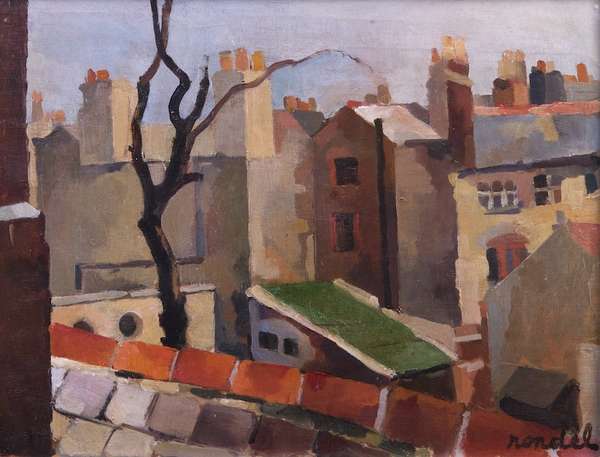 GEORGETTE RONDEL (BORN C.1915-1942) Backstreets, D..., Fine Irish Art at Adams Auctioneers