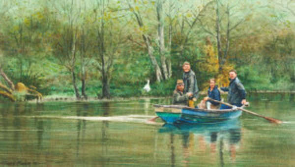 John A. Blakey (b.1952) Pike Fishing, Co. Cavan Wa..., Fine Irish Art at Adams Auctioneers