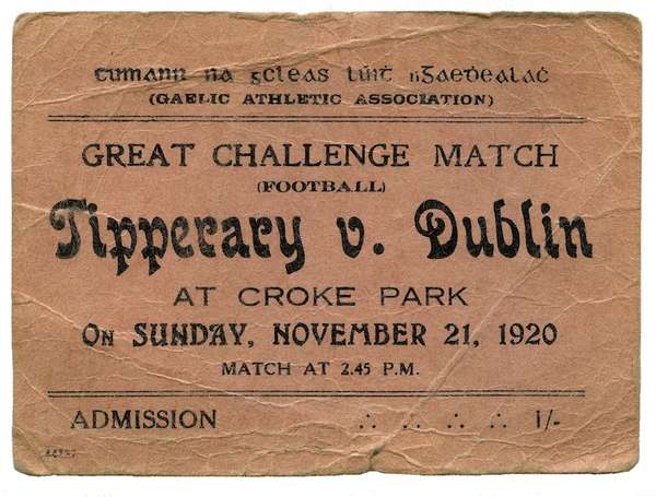 Image result for Bloody Sunday Croke Park, Dublin 1920 images