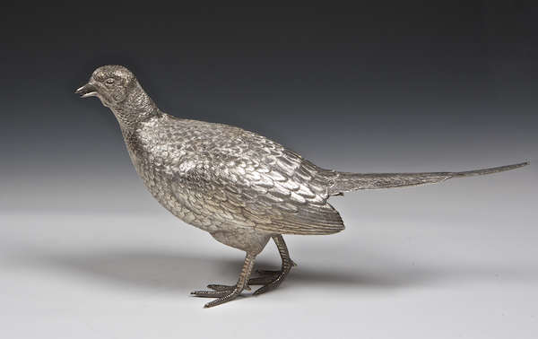 LOT:532 | AN IMPRESSIVE PAIR OF SILVER PHEASANTS, London 1985