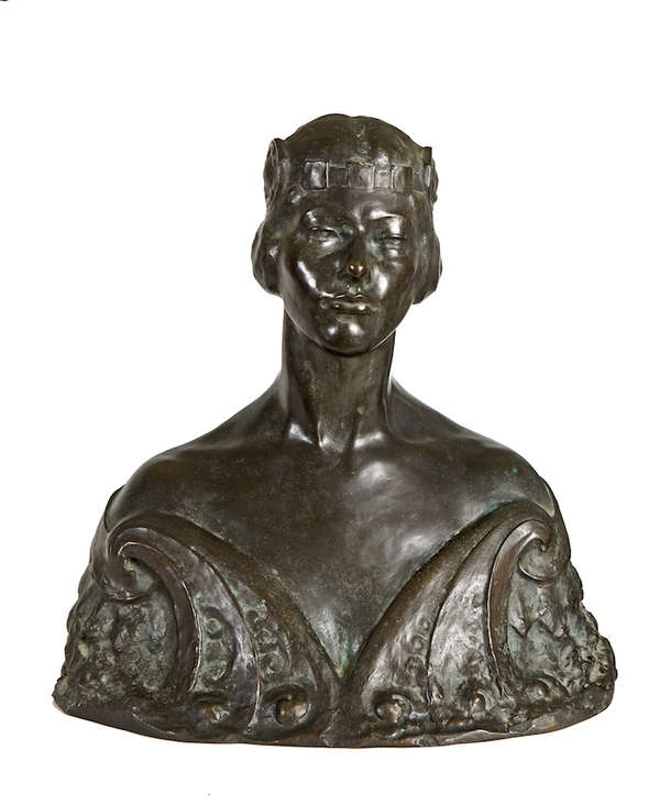 JOSEPH HIGGINS Daughter of Lir (c.1923) Bronze, 58..., Fine Irish Art at Adams Auctioneers
