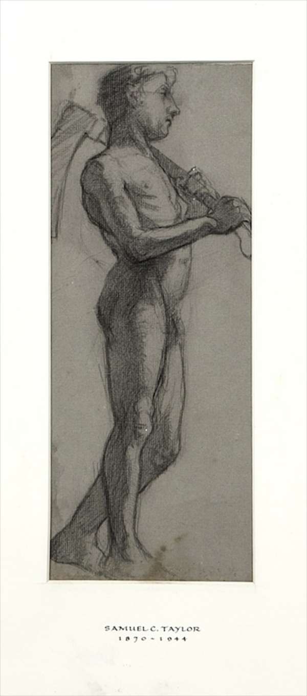SAMUEL TAYLOR (1870-1944) Profile of a Male Model ..., Fine Irish Art at Adams Auctioneers