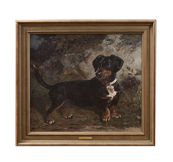 WILLIAM OSBORNE RHA (1823-1901) Study of a Dachshu..., Fine Irish Art at Adams Auctioneers