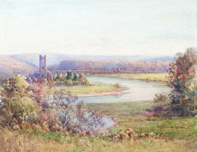 LADY KATE DOBBIN (1868-1955)
Inniscarra Abbey on t..., Fine Irish Art at Adams Auctioneers