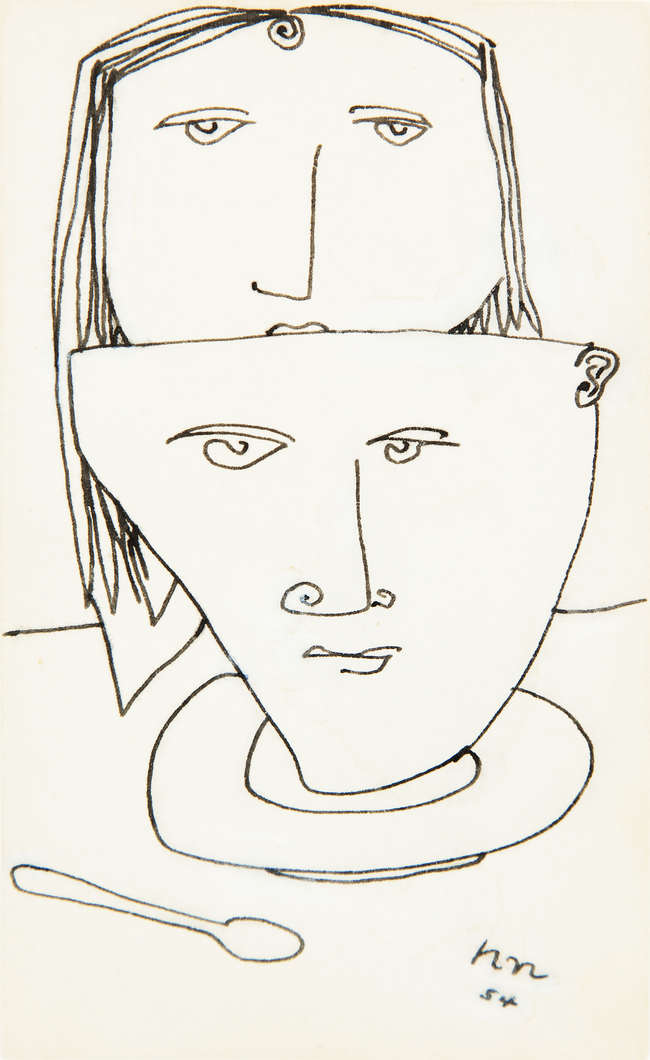 Nick Nicholls (1914-1991)
Face on a Teacup with Gi..., Fine Irish Art at Adams Auctioneers