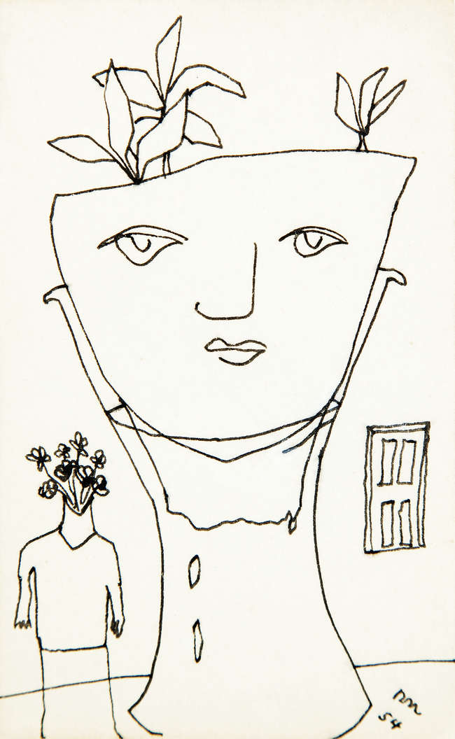 Nick Nicholls (1914-1991)
Surrealist Face on Plant..., Fine Irish Art at Adams Auctioneers