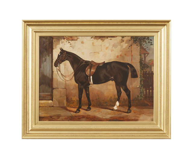 William Osborne RHA (1823-1901)
Bay Hunter in a St..., Fine Irish Art at Adams Auctioneers