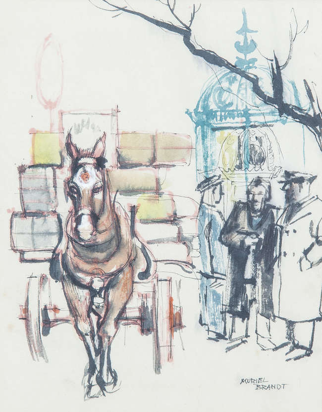 Muriel Brandt RHA (1909-1981)
Horse and Cart with ..., Fine Irish Art at Adams Auctioneers