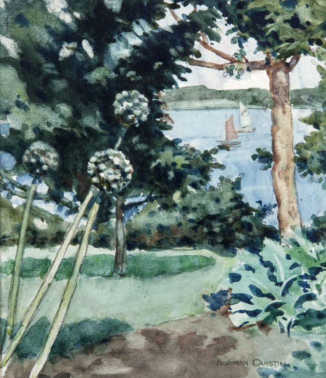 NORMAN GARSTIN (1855-1926)
View of a Lake with Sai..., Fine Irish Art at Adams Auctioneers