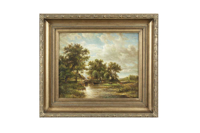 JOHN TURNER (20TH CENTURY)
Figures and Boats in a ..., Fine Irish Art at Adams Auctioneers