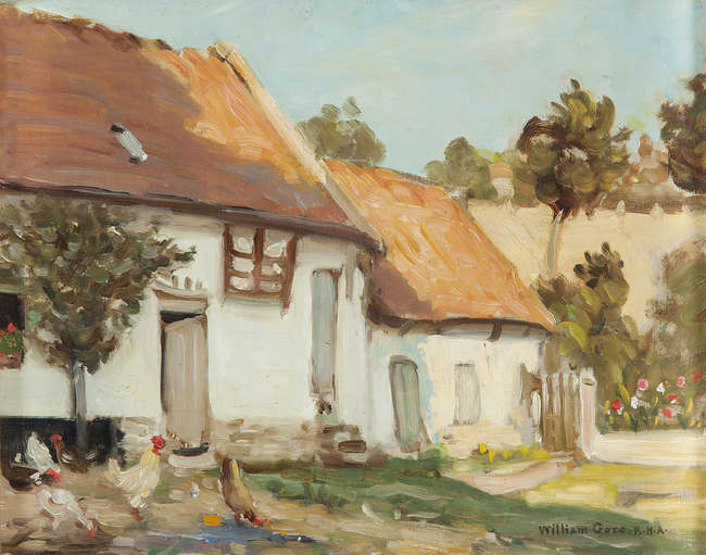 William Crampton Gore RHA (1871-1946)
Chickens by ..., Fine Irish Art at Adams Auctioneers