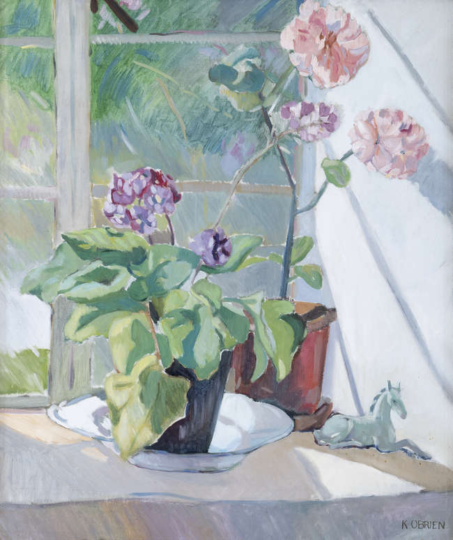 Kitty Wilmer O'Brien RHA (1910 - 1982)
Windowsill..., Fine Irish Art at Adams Auctioneers