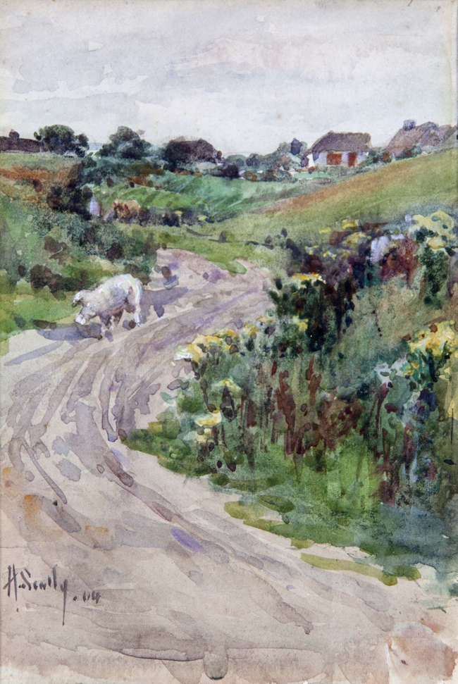 Harry Scully RHA (1863-1935)
Sheep on a Path
Water..., Fine Irish Art at Adams Auctioneers