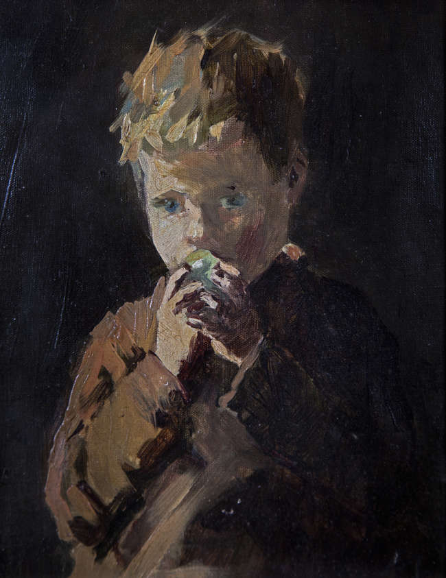 Eileen Murray (1885-1962)
Eating an Apple
Oil on c..., Fine Irish Art at Adams Auctioneers