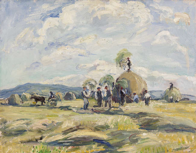 Eva Henrietta Hamilton (1876-1960)
Haymaking
Oil o..., Fine Irish Art at Adams Auctioneers
