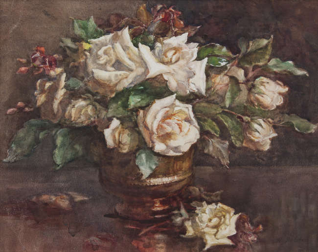 Lady Kate Dobbin (1868-1955)
Roses in a Lustre Vas..., Fine Irish Art at Adams Auctioneers