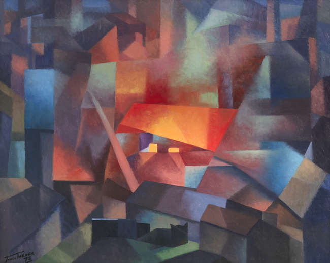 John Turner RUA (1916-2006)
Night Time (1978)
Oil ..., Fine Irish Art at Adams Auctioneers