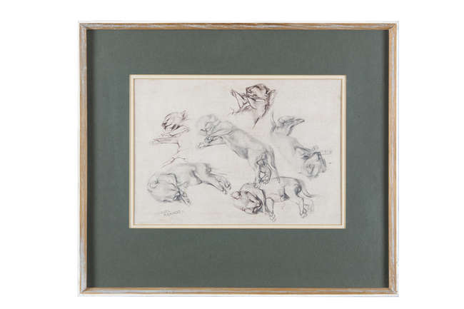 MURIEL BRANDT RHA (1909-1981)
Study of sleeping ca..., Fine Irish Art at Adams Auctioneers