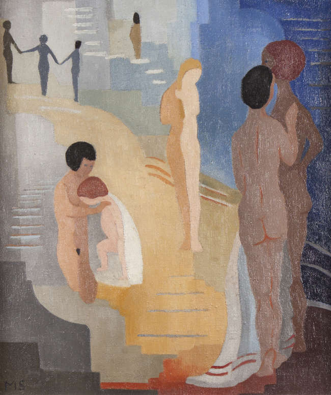 Margaret Stokes (1915-1996)								
Figures Bathin..., Fine Irish Art at Adams Auctioneers