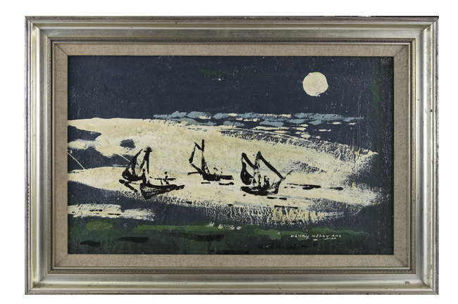Henry Healy RHA (1909-1982)
Galway Hookers in Moon..., Fine Irish Art at Adams Auctioneers