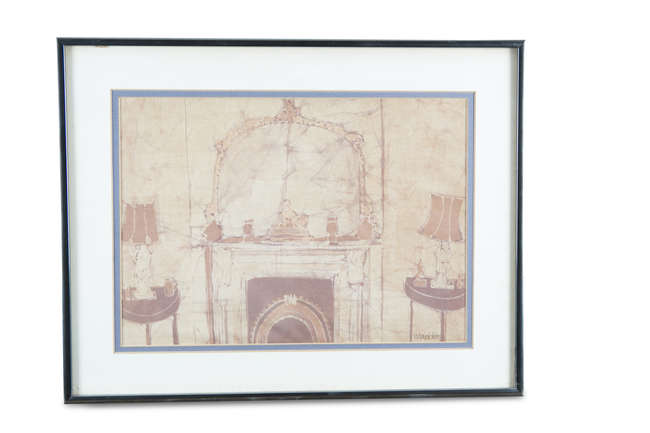 BERNADETTE MADDEN (b.1948)
Interior 
Batik, Fine Irish Art at Adams Auctioneers