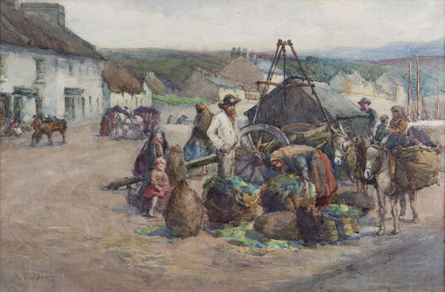 Lady Kate Dobbin (1868-1955)
Preparing for Market ..., Fine Irish Art at Adams Auctioneers