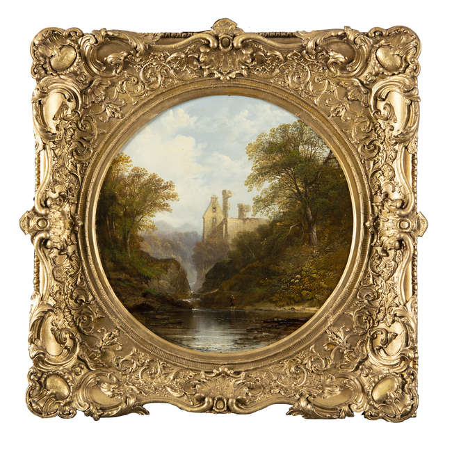 THOMAS CRESWICK RA (1811 - 1869)
Fisherman by ruin..., Fine Irish Art at Adams Auctioneers