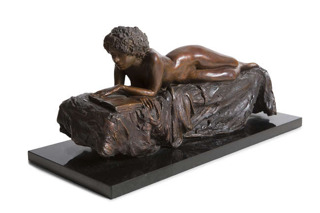 Paddy Campbell (b.1942)
Girl Reading
Bronze, Fine Irish Art at Adams Auctioneers