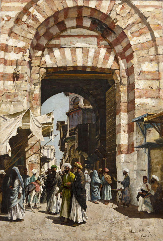Aloysius O'Kelly (1853-1936)
The Gate of Bab Zuway..., Fine Irish Art at Adams Auctioneers