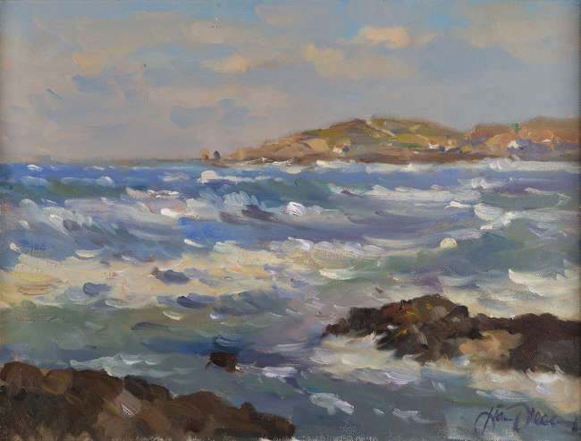 Liam Treacy (1934-2004)
Coastal Scene
Oil on canva..., Fine Irish Art at Adams Auctioneers