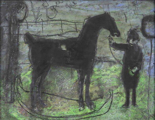 Ross Wilson (b.1957)
Man and Horse
Mixed media, Fine Irish Art at Adams Auctioneers