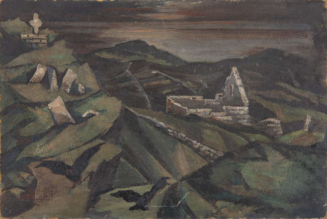 CAROLINE SCALLY (1886 - 1973)
Ruins in landscape
O..., Fine Irish Art at Adams Auctioneers