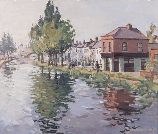 Desmond Hickey (1937 - 2007)
The Canal, Fine Irish Art at Adams Auctioneers