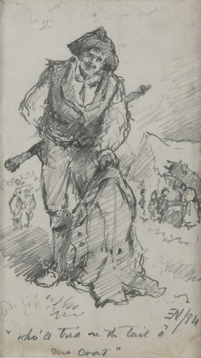 Erskine Nicol RSA ARA (1825-1904)
'Who'll tred on ..., Fine Irish Art at Adams Auctioneers