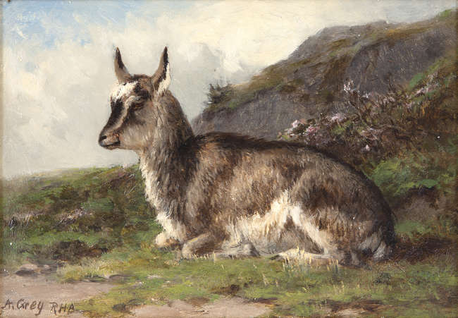 Alfred Grey RHA (1845-1926)
A Kid in a Landscape
O..., Fine Irish Art at Adams Auctioneers