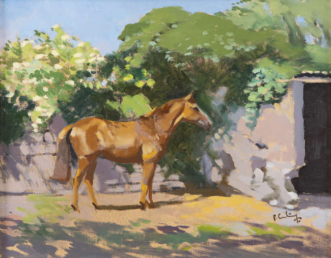 Peter Curling (b. 1955)
Chestnut Mare
Oil on canva..., Fine Irish Art at Adams Auctioneers