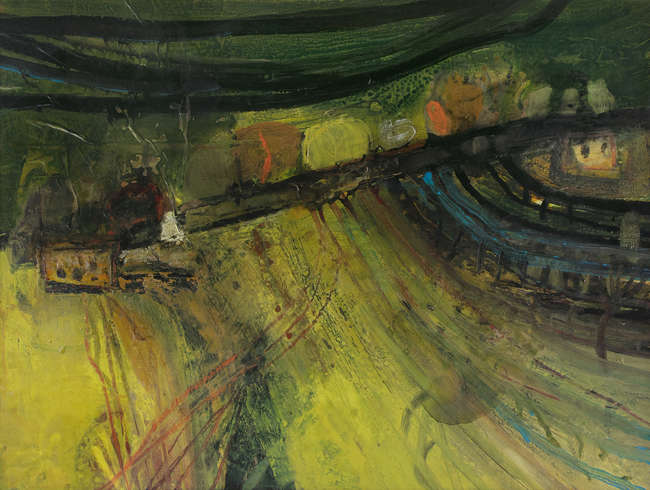 Barbara Rae (b.1943)
Landscape in Yellow and Green..., Fine Irish Art at Adams Auctioneers