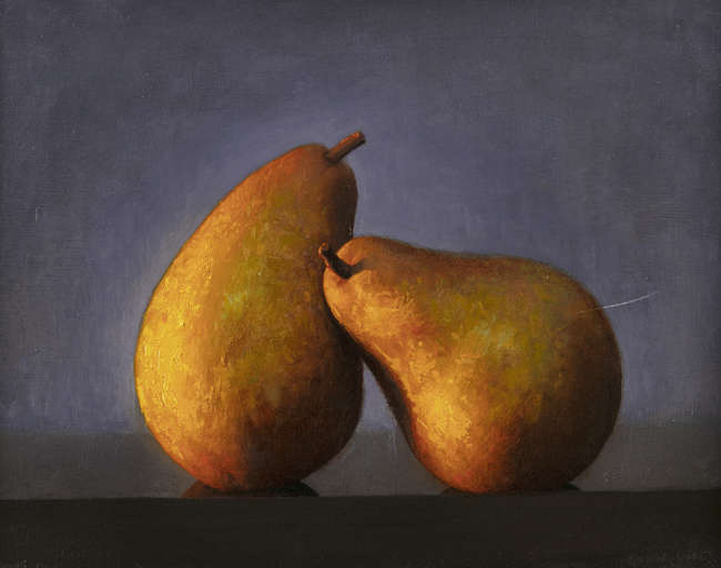Conor Walton (b.1970)
Two Pears
Oil on linen, 23 x..., Fine Irish Art at Adams Auctioneers