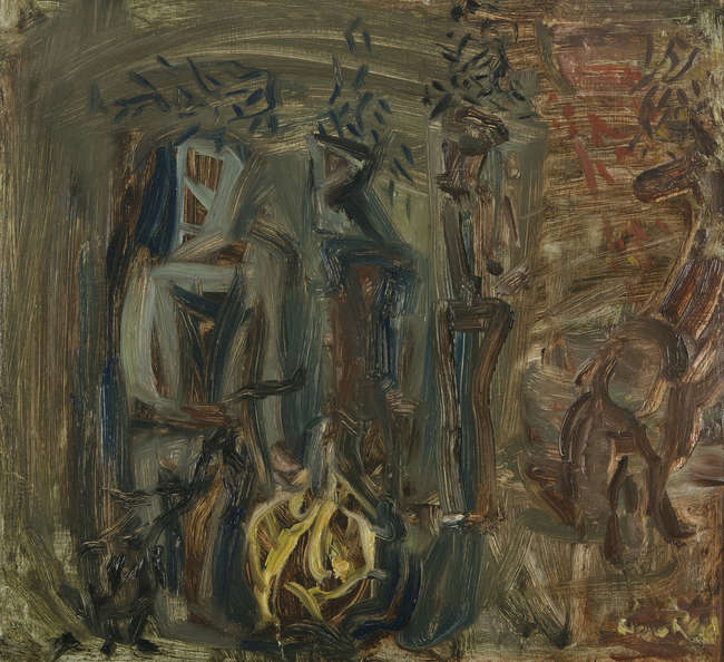 Nano Reid (1900-1981)
A Fire in the Open
Oil on bo..., Fine Irish Art at Adams Auctioneers
