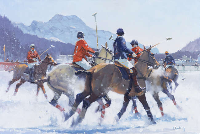 Peter Curling (b.1955)
Polo Match - St. Moritz
Oil..., Fine Irish Art at Adams Auctioneers