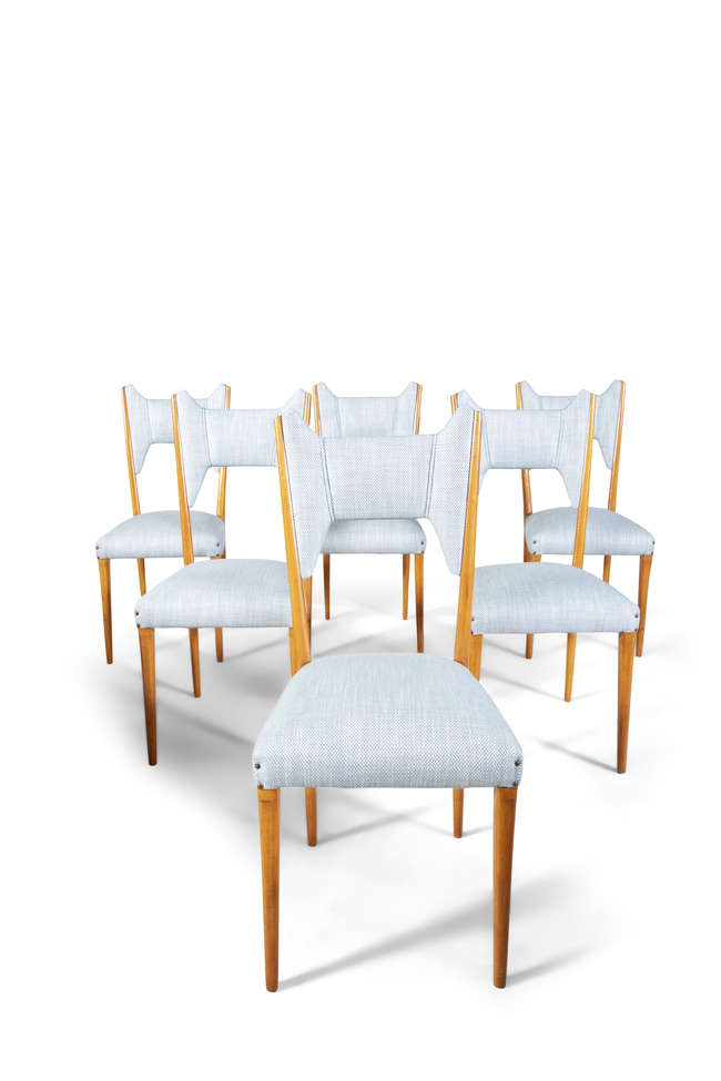  A set of six chairs by Melchiorre Bega, recently ..., Fine Irish Art at Adams Auctioneers