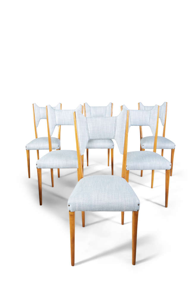 A set of six chairs by Melchiorre Bega, Fine Irish Art at Adams Auctioneers