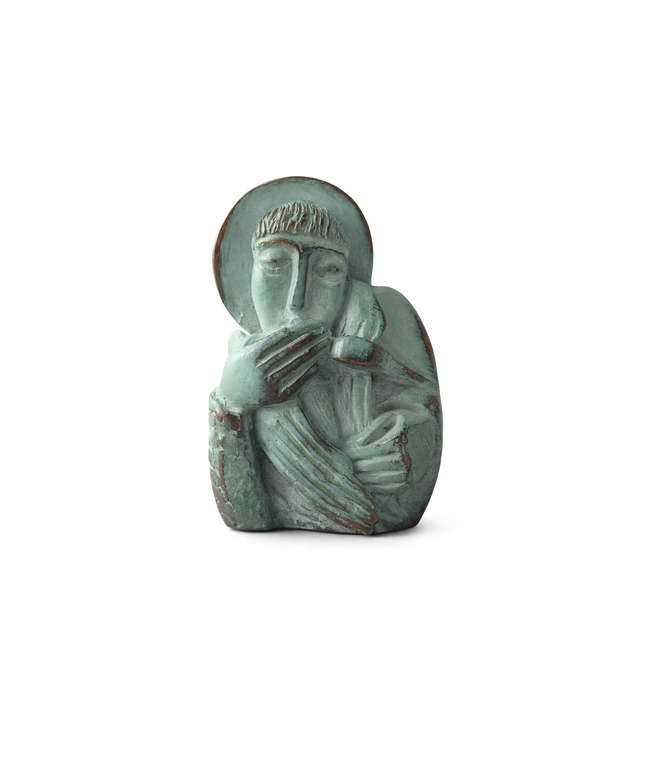 Imogen Stuart RHA (b.1927)
Saint Francis with bird..., Fine Irish Art at Adams Auctioneers