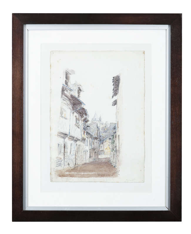 NORMAN GARSTIN (1847 - 1926)
French Street Scene 
..., Fine Irish Art at Adams Auctioneers