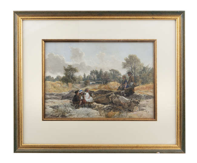 ALFRED GREY RHA (1845 - 1926)
The See-Saw
Watercol..., Fine Irish Art at Adams Auctioneers