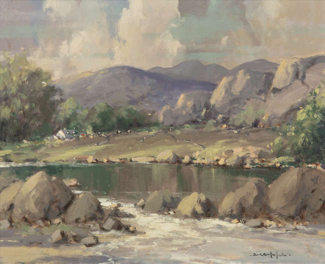 George Gillespie RUA (1924-1996)
Near Ballylahinch..., Fine Irish Art at Adams Auctioneers