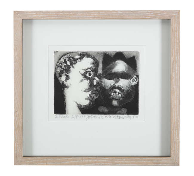 ALICE HANRATTY (b.1939)
2 Heads
Etching, Fine Irish Art at Adams Auctioneers