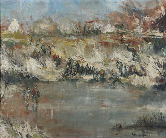 GLADYS MACCABE RUA
Skaters
Oil on board, Fine Irish Art at Adams Auctioneers